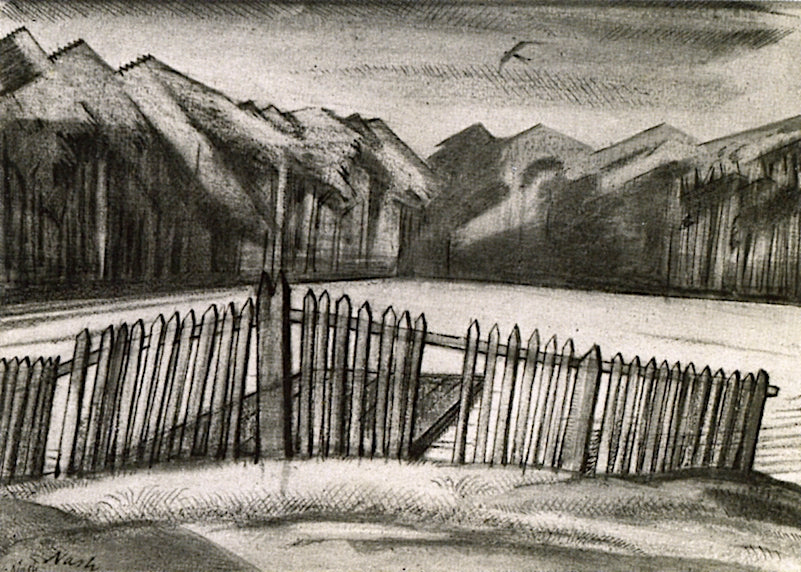 A Lake in a Wood, vintage artwork by Paul Nash, 12x8" (A4) Poster