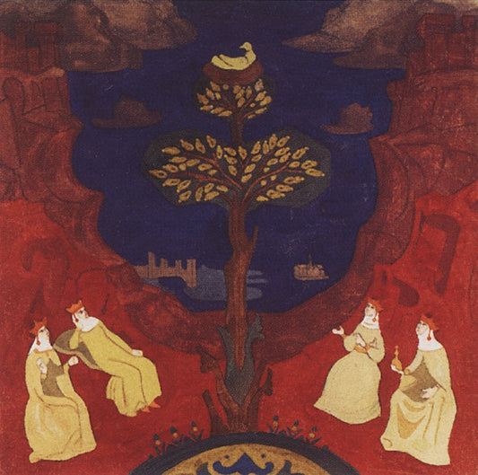 The Blessed Tree, vintage artwork by Nicholas Roerich, 12x8" (A4) Poster