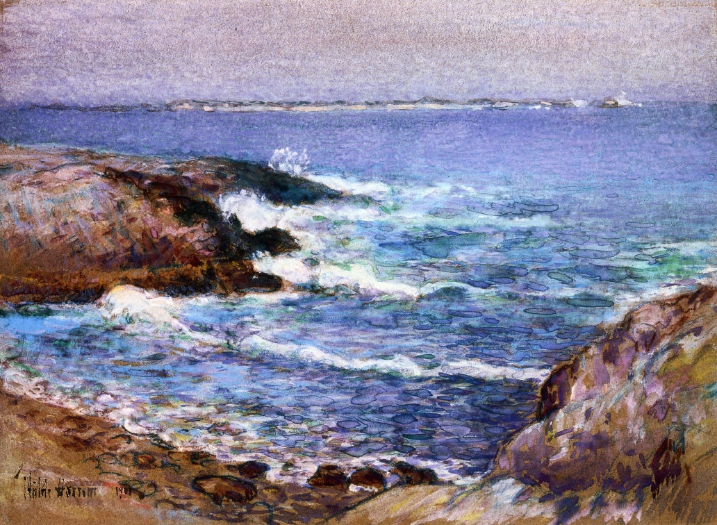 Cannon Beach, Oregon by Childe Hassam,A3(16x12")Poster