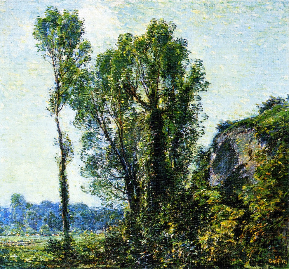 French Poplars by Walter Griffin,A3(16x12")Poster