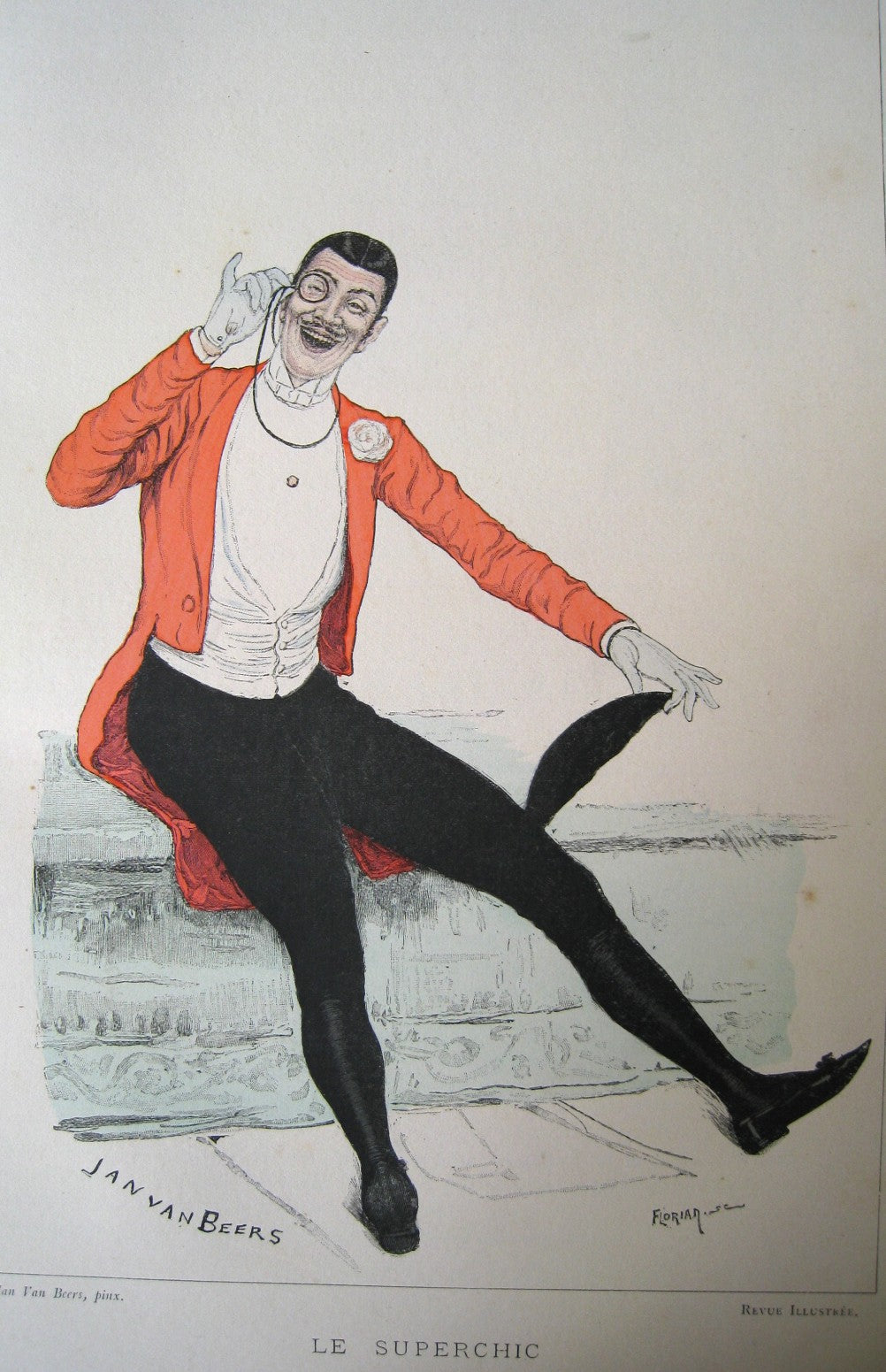 Le Super Chic, vintage artwork by Jan van Beers, 12x8" (A4) Poster