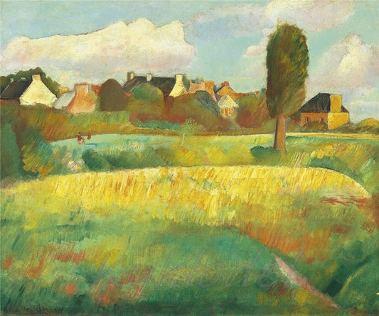 Landscape in Brittany by Boris Grigoriev,16x12(A3) Poster