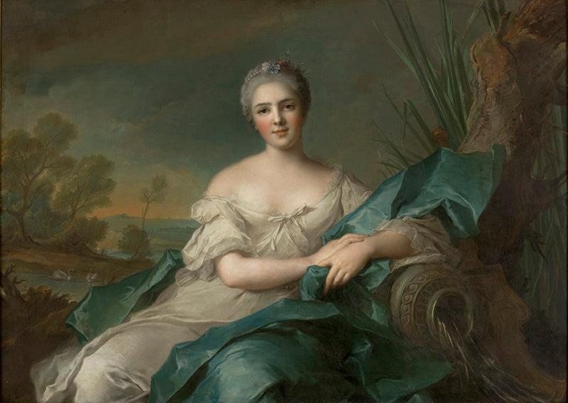 Princess Victoire of France - The Water, vintage artwork by Jean-Marc Nattier, 12x8" (A4) Poster