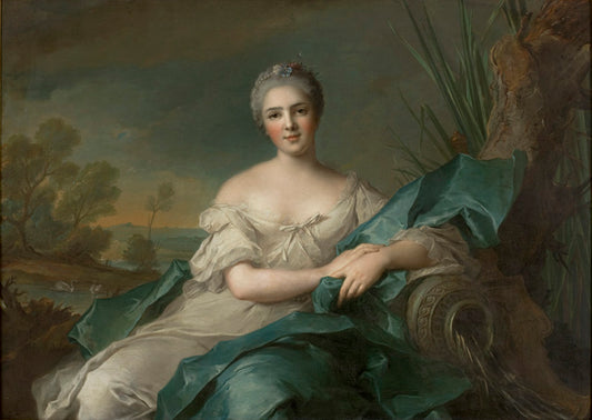 Princess Victoire of France - The Water, vintage artwork by Jean-Marc Nattier, 12x8" (A4) Poster