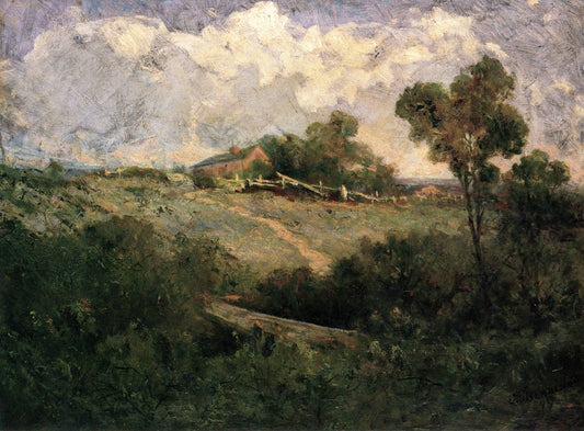 The Old Home, vintage artwork by Edward Mitchell Bannister, 12x8" (A4) Poster