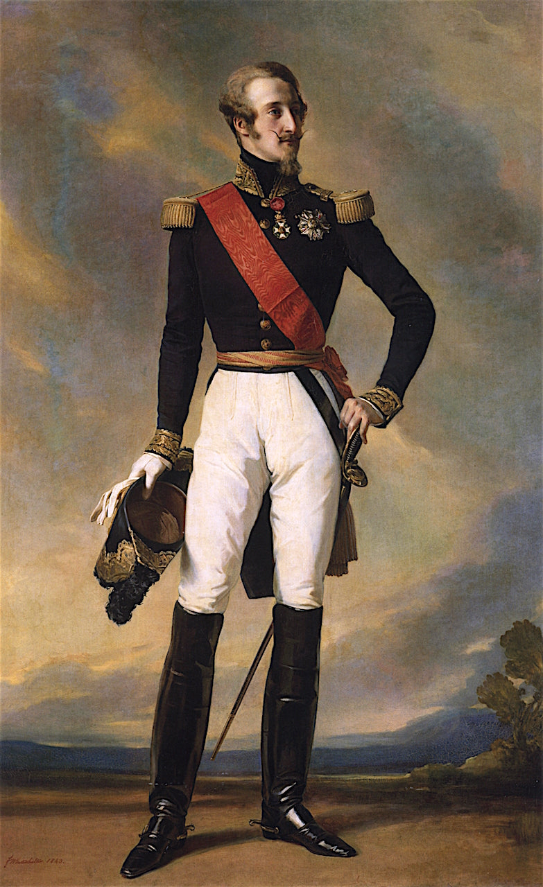 Louis-Charles-Philippe d'Orleans, Duke of Nemours, vintage artwork by Franz Xavier Winterhalter, A3 (16x12") Poster Print