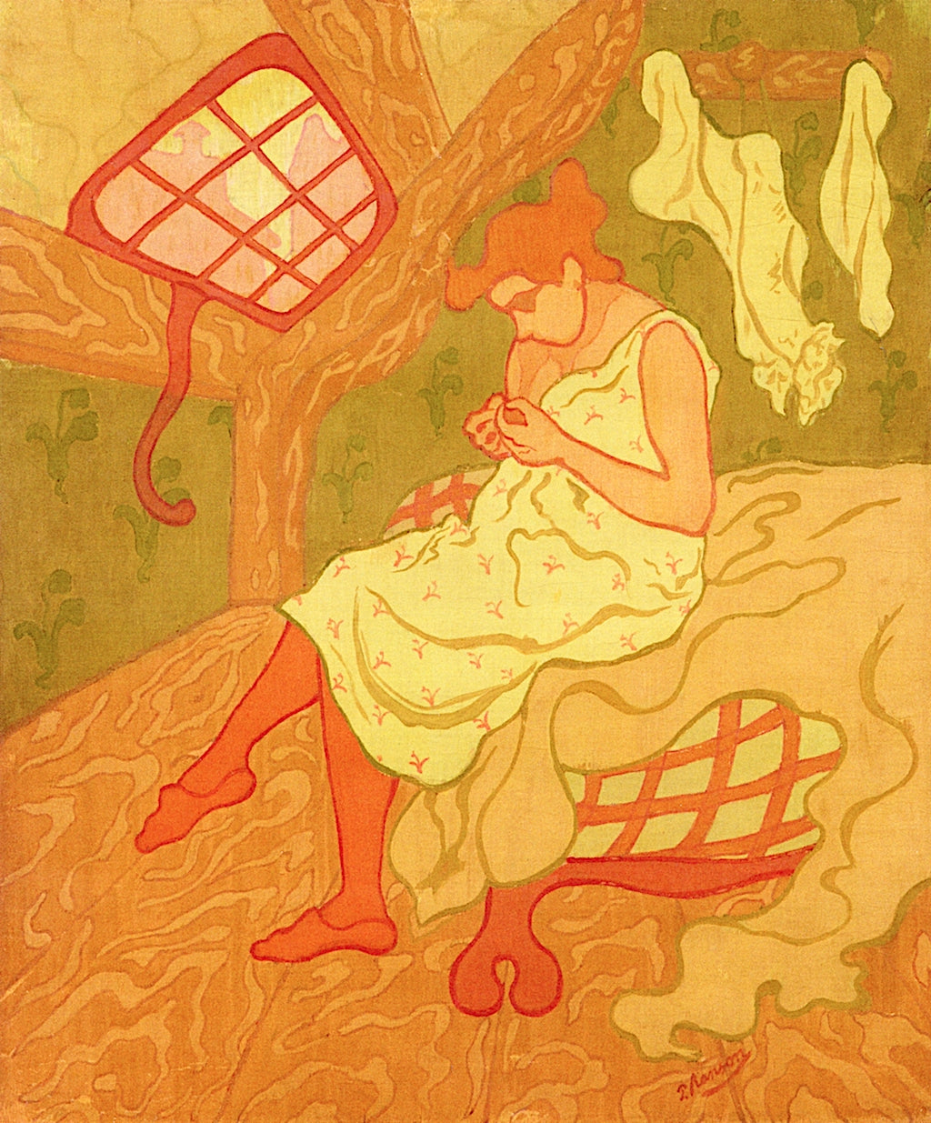 The Attic, vintage artwork by Paul Ranson, 12x8" (A4) Poster