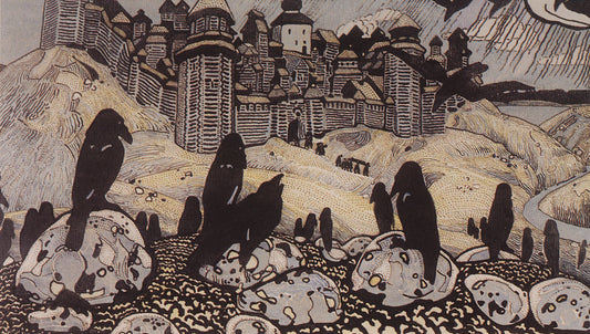 The Crows by Nicholas Roerich,16x12(A3) Poster