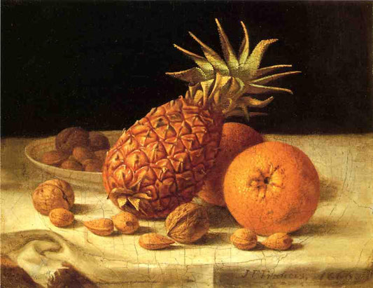 Oranges and Pineapple, vintage artwork by John F. Francis, A3 (16x12") Poster Print