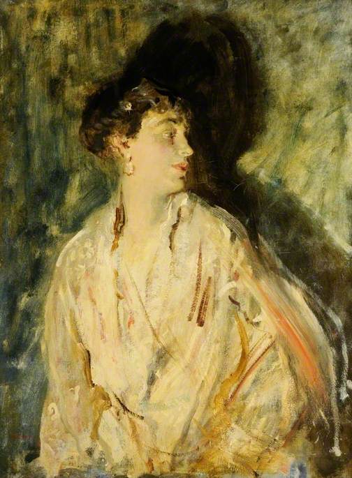 The Honourable Mrs Akers-Douglas, vintage artwork by Ambrose McEvoy, 12x8" (A4) Poster