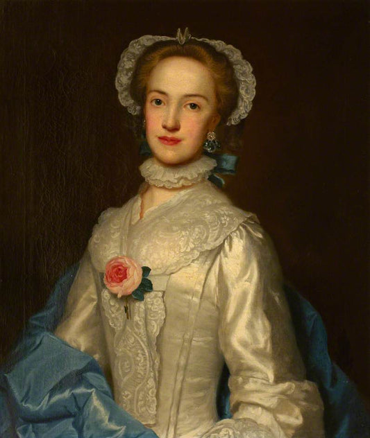 Lady Margaret Conyers, vintage artwork by Attributed to George Knapton, 12x8" (A4) Poster