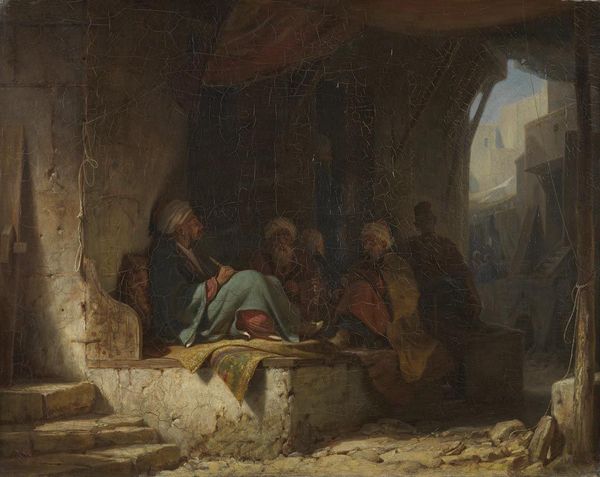 Turks in a Cafe, vintage artwork by Carl Spitzweg, A3 (16x12") Poster Print
