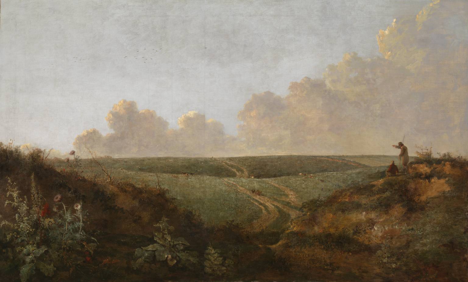 Mousehold Heath, Norwich, vintage artwork by John Crome, 12x8" (A4) Poster