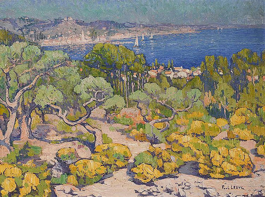 Lake Berre, vintage artwork by Paul LeDuc, 12x8" (A4) Poster