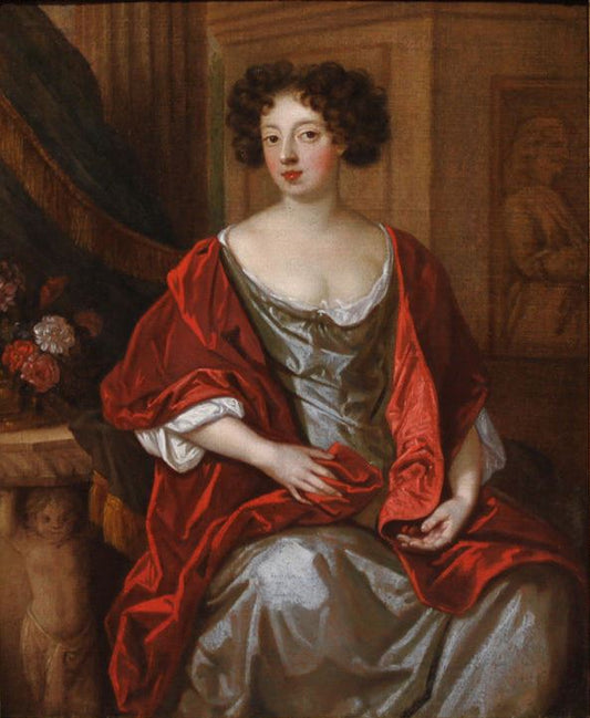 Lady Essex Mostyn, nee Finch, vintage artwork by Attributed to Mary Beale, 12x8" (A4) Poster