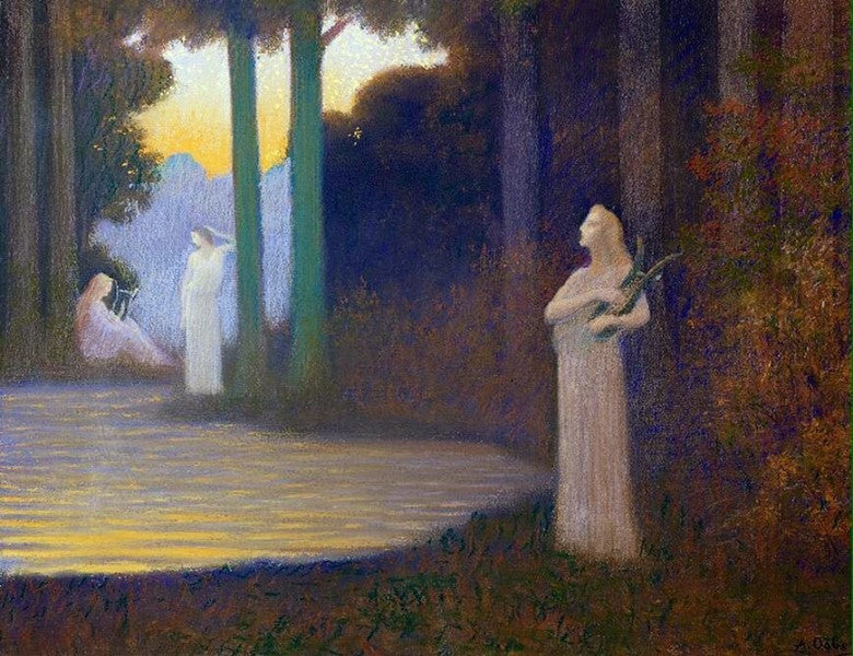 Lyricism in the Forest by Alphonse Osbert,A3(16x12")Poster