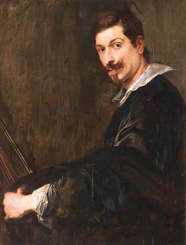 rait of a Man (after Anthony van Dyck) by Alexander Christie,16x12(A3) Poster