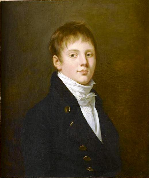 Charles Angelique François Huchet, vintage artwork by Robert Lefèvre, 12x8" (A4) Poster