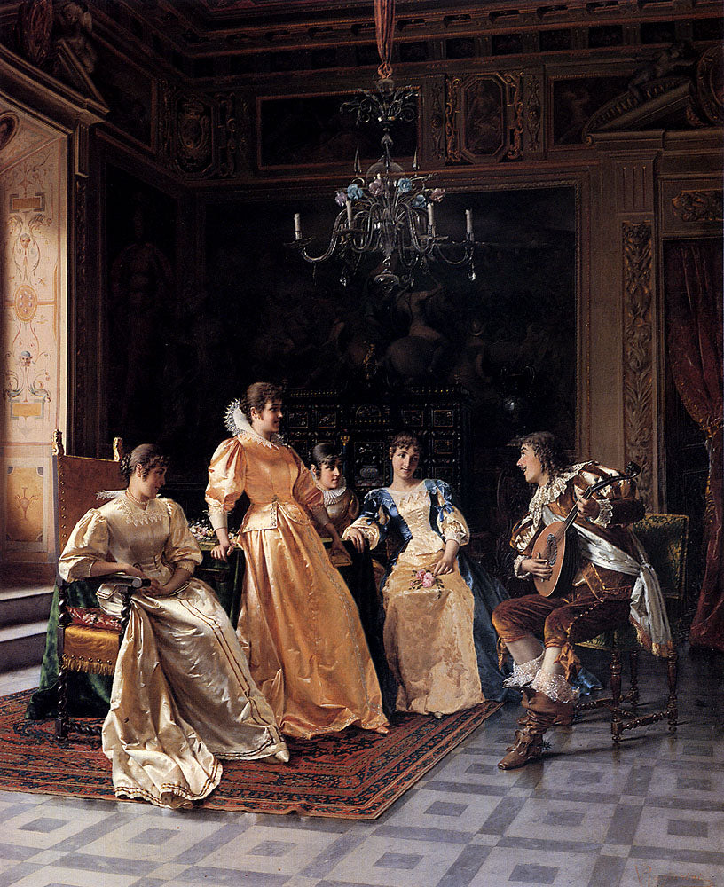 An Amusing Song by Vittorio Reggianini,A3(16x12")Poster