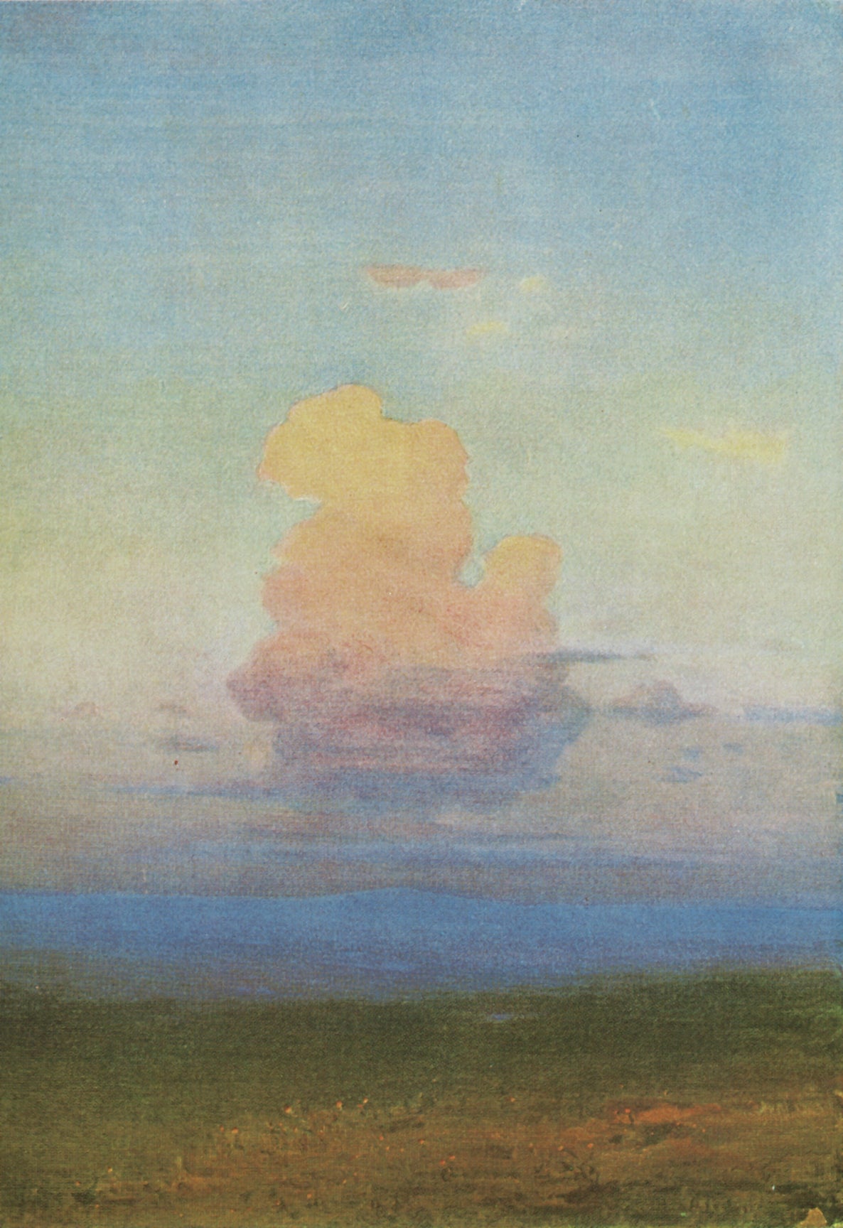 Cloud (study), vintage artwork by Arkhip Ivanovich Kuindzhi, 12x8" (A4) Poster