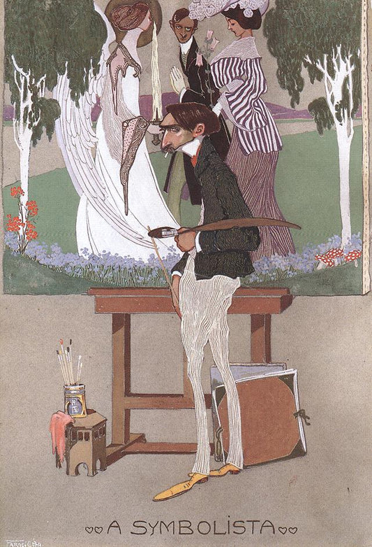 The Symbolist, vintage artwork by Geza Farago, 12x8" (A4) Poster