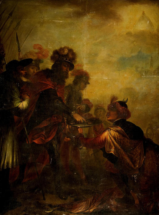 The Seizure of Seville, vintage artwork by Juan Carreño de Miranda, 12x8" (A4) Poster