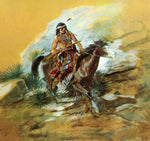 The Crow Scout, vintage artwork by Charles Marion Russell, 12x8" (A4) Poster