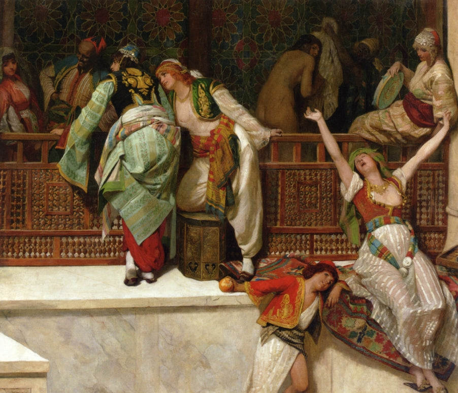 In the Harem by Franz Xavier Simm,A3(16x12")Poster