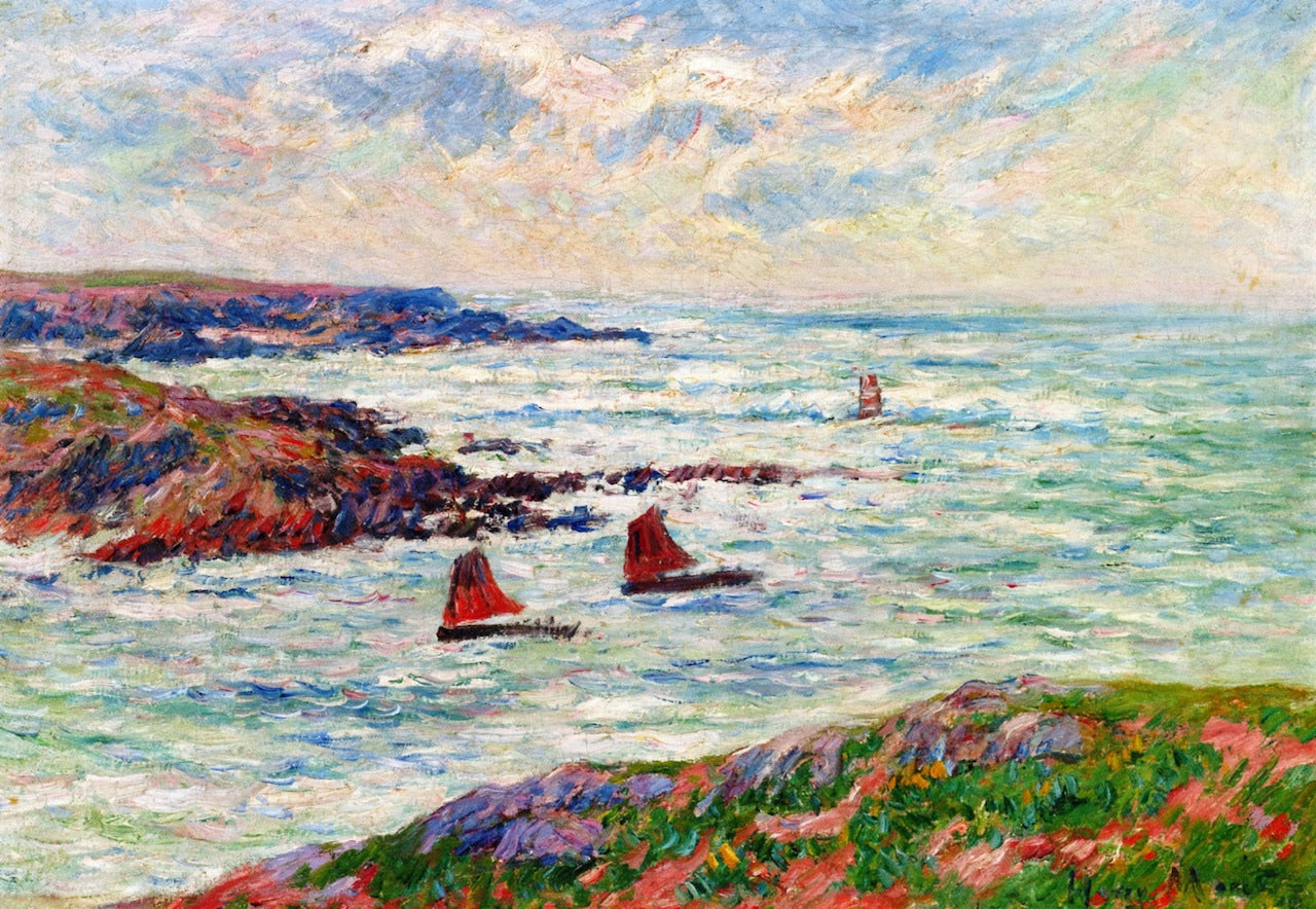 Entrance to the Port of Doelan Finistere by Henry Moret,A3(16x12")Poster