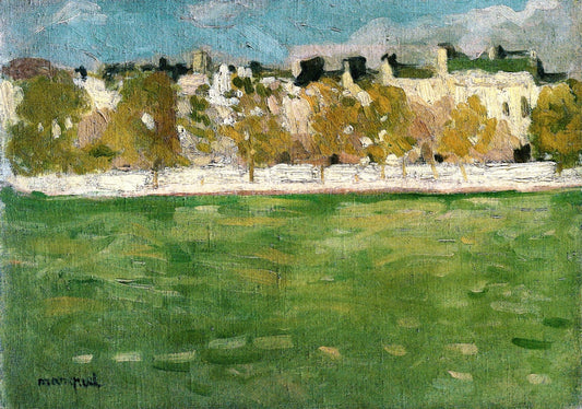 Embankments of the Seine in Paris, vintage artwork by Albert Marquet, 12x8" (A4) Poster