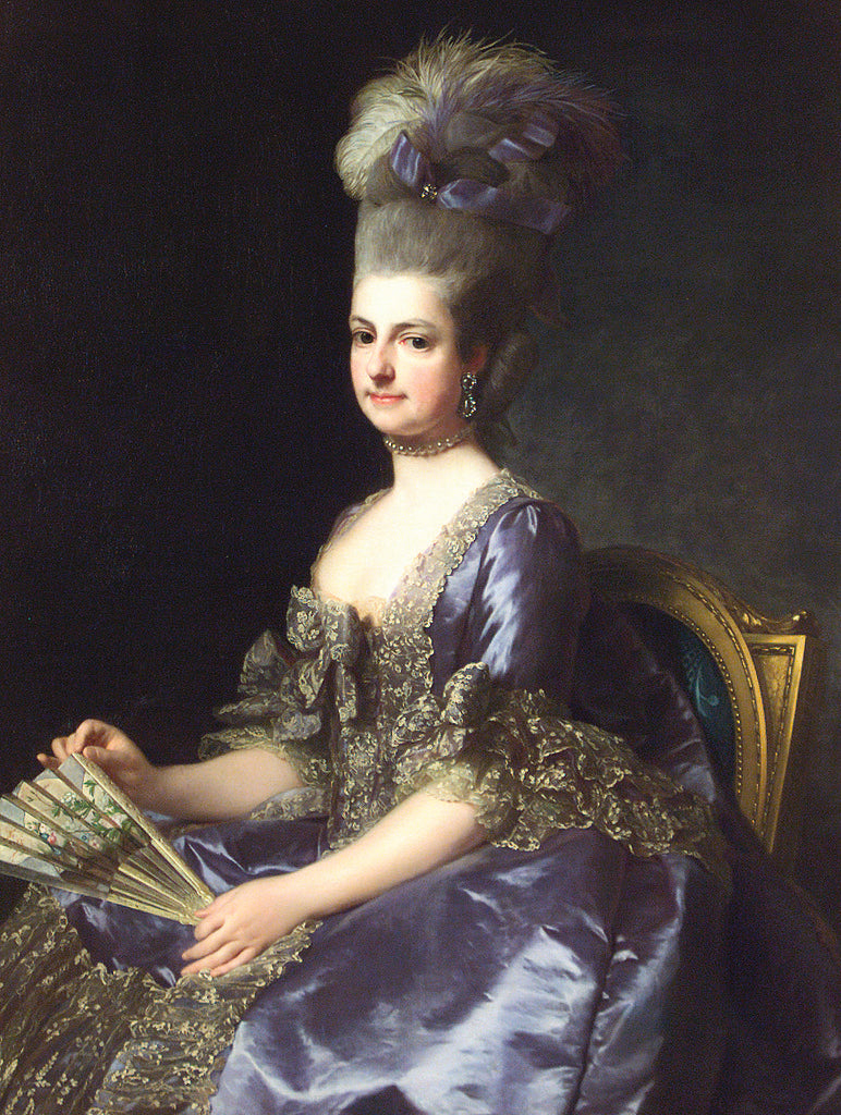 Archduchess Marie Christine, vintage artwork by Alexander Roslin, 12x8" (A4) Poster