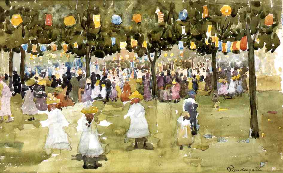 Central Park, New York City, July 4th by Maurice Prendergast,A3(16x12")Poster