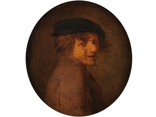 Portrait of a young man, vintage artwork by Joos van Craesbeeck, 12x8" (A4) Poster