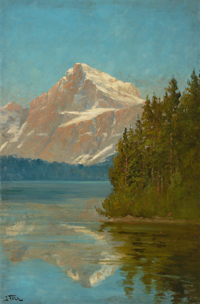 Lake McDonald, vintage artwork by John Fery, 12x8" (A4) Poster