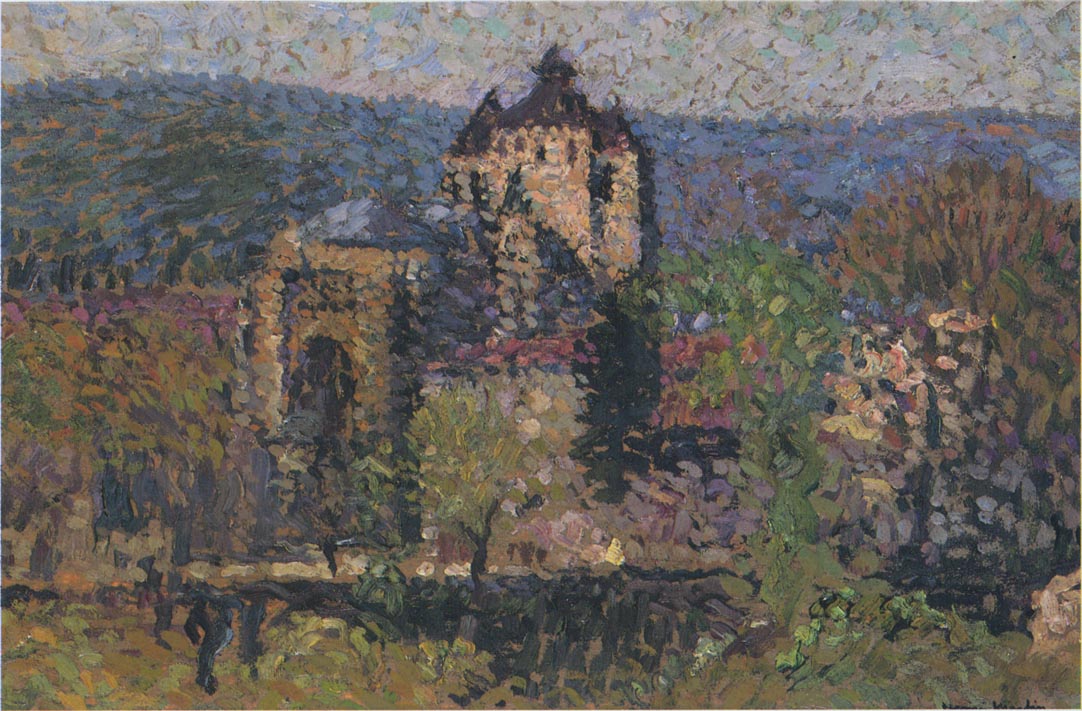 Cathedral of Cahors, vintage artwork by Henri Martin, 12x8" (A4) Poster