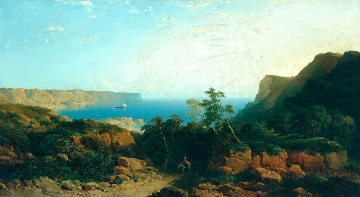 From Mulgrave Woods near Whitby , vintage artwork by Edmund John Niemann, A3 (16x12") Poster Print