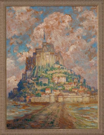 ont Saint-Michel (Normandy) by Mary Fairchild MacMonnies Low,A3(16x12")Poster