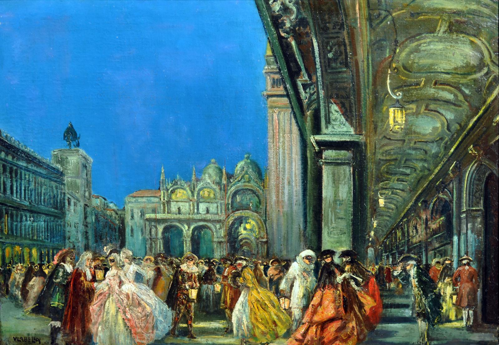 Carnival in Venice by Vincenzo La Bella,16x12(A3) Poster