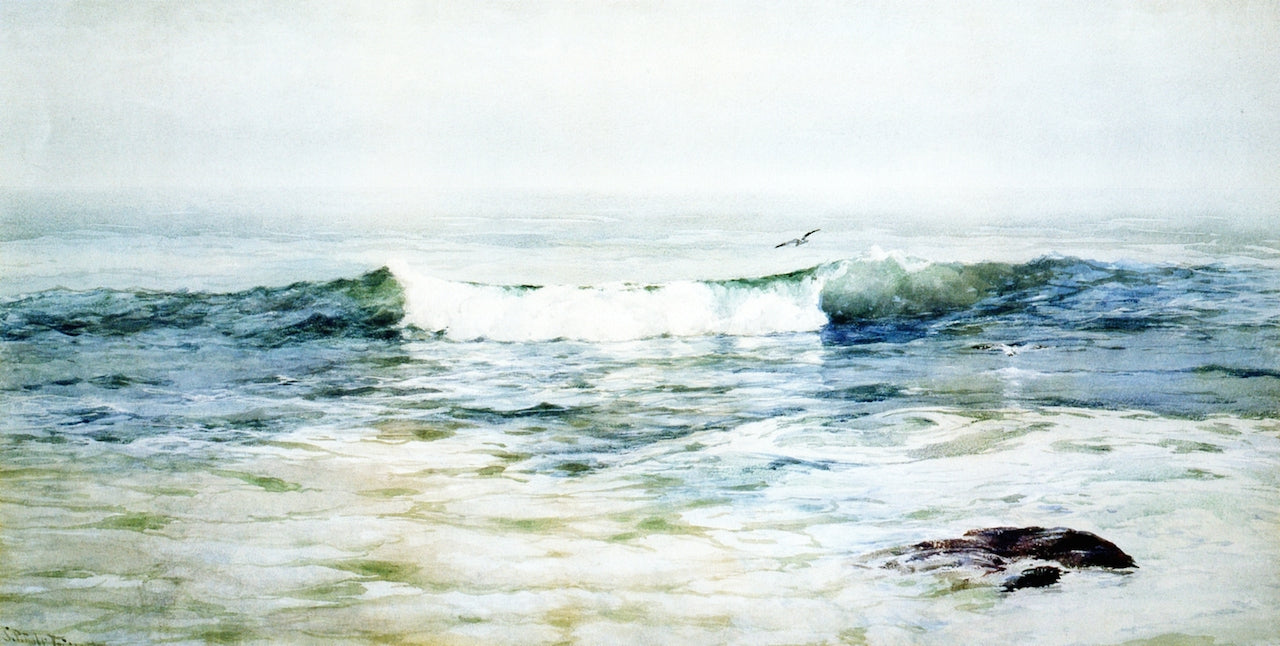 A Sunken Ledge, vintage artwork by Samuel P. R. Triscott, 12x8" (A4) Poster