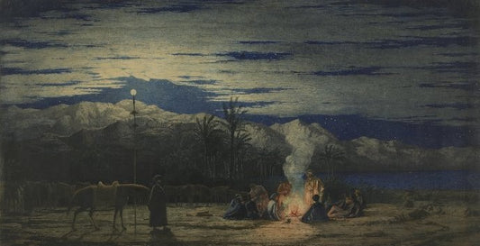 Halt in the Desert, vintage artwork by Richard Dadd, A3 (16x12") Poster Print