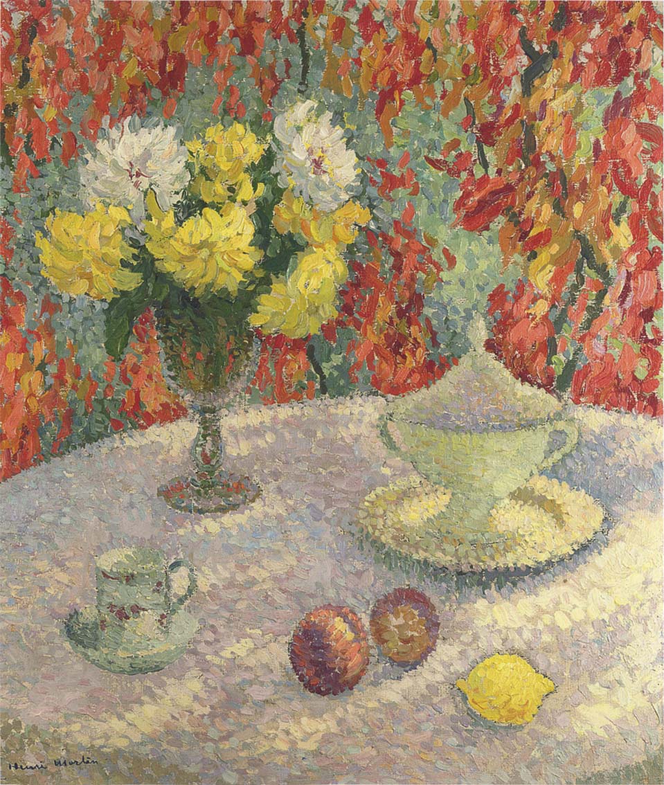 Dahlias in the sun by Henri Martin,A3(16x12")Poster