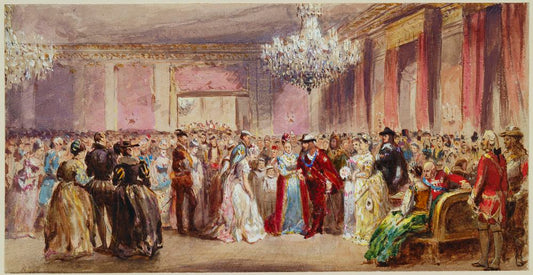 The Marlborough House fancy ball, 22 July 1874, vintage artwork by Eugene Louis Lami, A3 (16x12") Poster Print