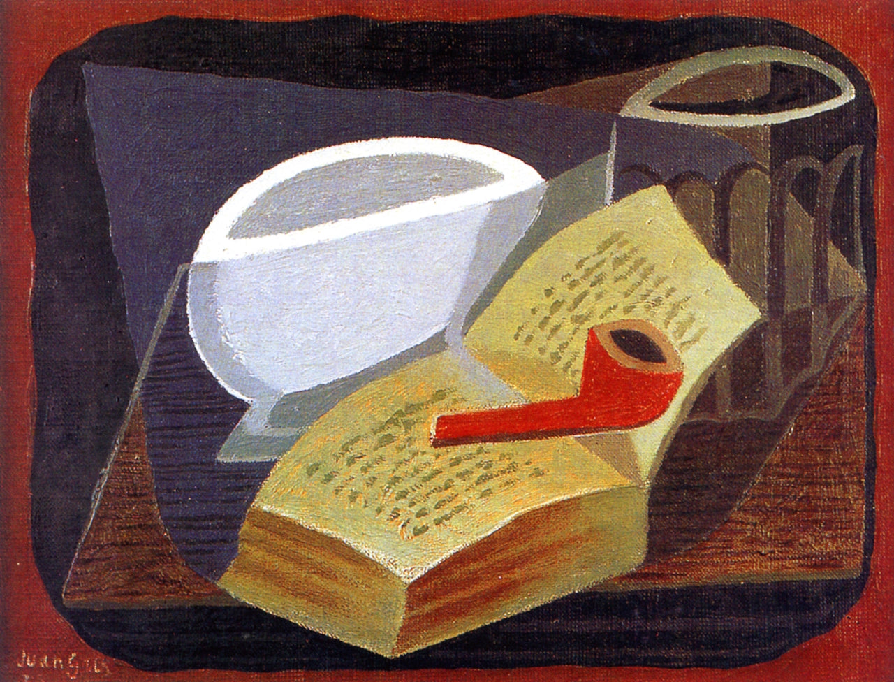 Book and Pipe by Juan Gris,16x12(A3) Poster