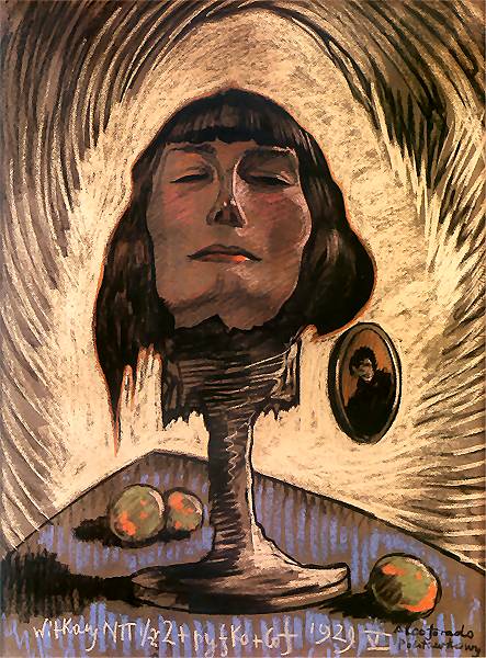 Portrait of Maria Nawrocka by Stanislaw Witkiewicz,16x12(A3) Poster