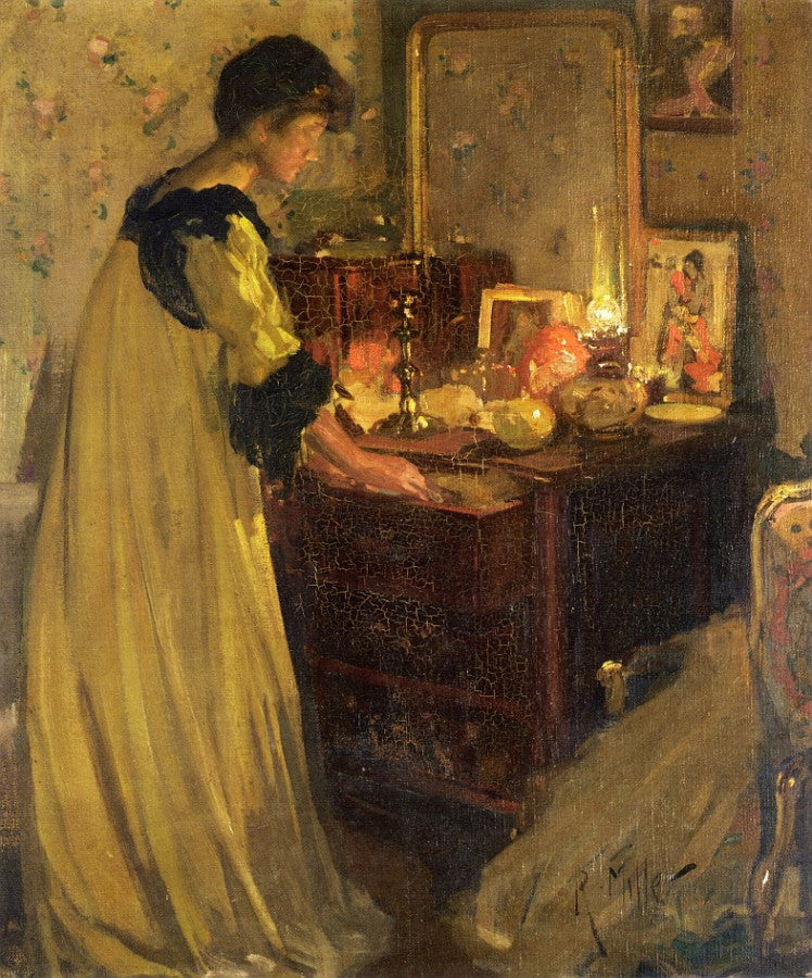 Night Effect, vintage artwork by Richard Edward Miller, 12x8" (A4) Poster