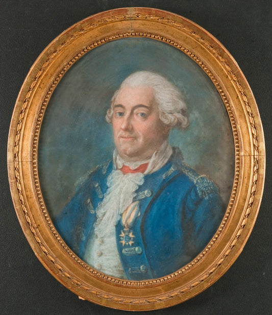 Portrait of Johan von Rajalin, vintage artwork by Gustaf Lundberg, 12x8" (A4) Poster