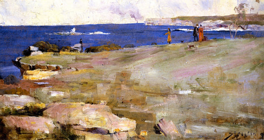 Coogee Bay, vintage artwork by Sir Arthur Streeton, 12x8" (A4) Poster