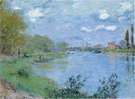 The Banks of the Seine at la Grande Jatte, vintage artwork by Claude Monet, 12x8" (A4) Poster