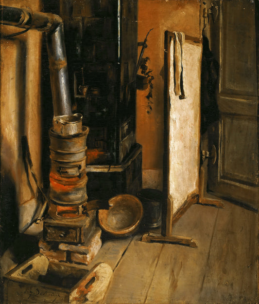 Corner Shop, the Stove, vintage artwork by Eugène Delacroix, A3 (16x12") Poster Print