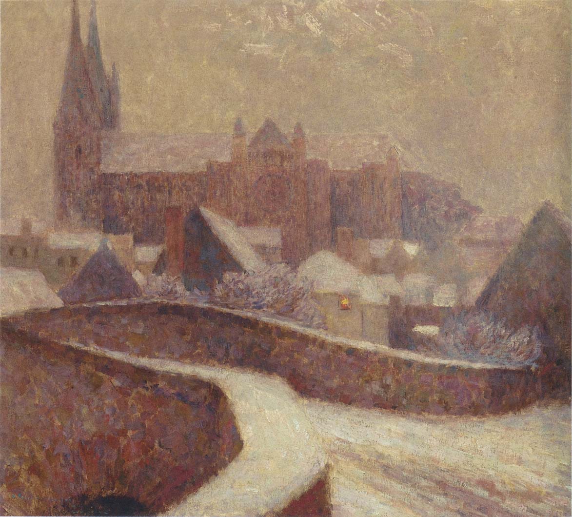 The Cathedral at Chartres by Henri Le Sidaner,A3(16x12")Poster